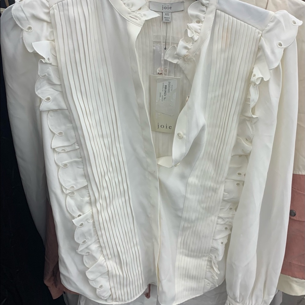 Joie xxs white blouse